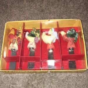 Vintage Certified International Le Rooster Set of 4 Spreaders